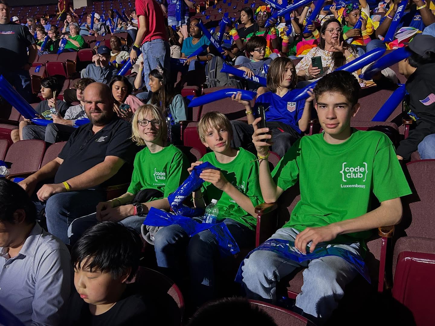 Code Club Luxembourg bei der VEX World